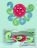 3D Swirly Octopus Applique 4x4 5x7 6x10