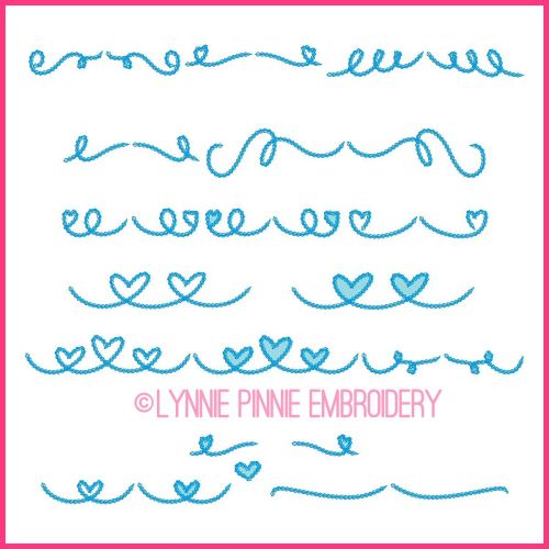 I Love Glitter Chain Stitch Font with Alternates and Swirls DIGITAL