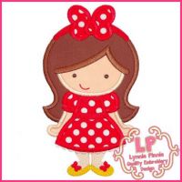 Big Bow Cutie 1 Applique 4x4 5x7 6x10 SVG