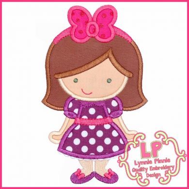 Big Bow Cutie 2 Applique 4x4 5x7 6x10 SVG