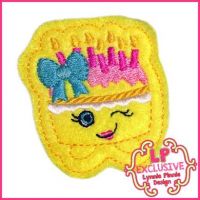 Cutie Kawaii Birthday Cake Felt Clippie