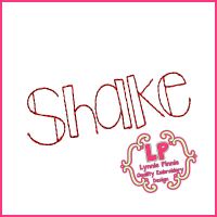 Shake it Up Triple Stitch Font Uppercase & Lowercase DIGITAL Embroidery Machine File -- 3 sizes + BX