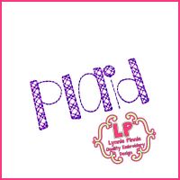 Shake it Up Plaid Pattern Stitch Embroidery Font Uppercase & Lowercase Font Uppercase & Lowercase DIGITAL Embroidery Machine File -- 3 sizes + BX