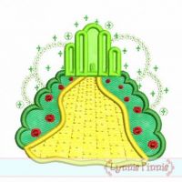 Oz Emerald City Applique 4x4 5x7 6x10 SVG