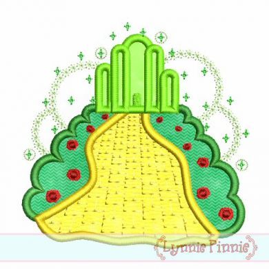 Oz Emerald City Applique 4x4 5x7 6x10 SVG