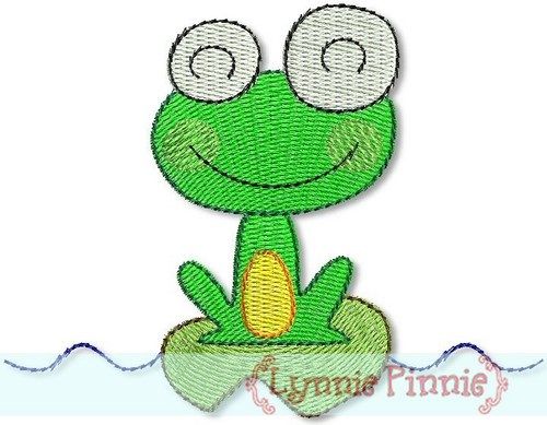 Silly Frog 1 - Filled 4x4 & 5x7