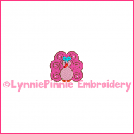 Swirly Girly TURKEY Mini Filled Embroidery Design 4x4