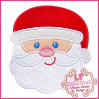 Happy Santa Applique 4x4 5x7 6x10 7x11 SVG