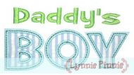 Daddy's Boy Applique 4x4 5x7