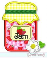 Strawberry Jam Applique 4x4 5x7 6x10