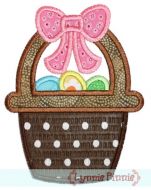 Easter Basket Applique 4x4 5x7 6x10