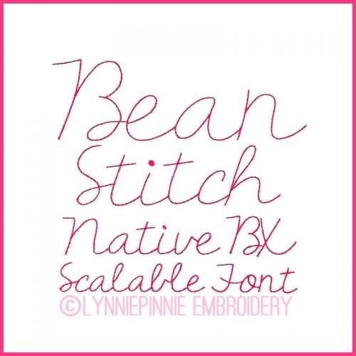 The Fighter Bean Stitch Font Uppercase & Lowercase Font DIGITAL ...