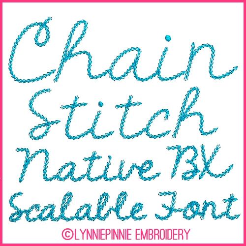 The Fighter Chain Stitch Font Uppercase & Lowercase Font DIGITAL ...