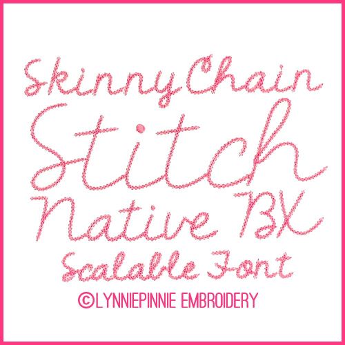 The Fighter Skinny Chain Stitch Font Uppercase & Lowercase Font DIGITAL ...