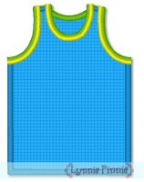 Free Basketball Jersey Applique 4x4 5x7