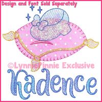 Applique Glass Slipper (bold blanket stitch) Optional Mylar Machine Embroidery Design File 4x4 5x7 6x10