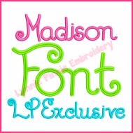 Madison Embroidery Font - Exclusive Hand-drawn alphabet in 5 sizes! BX