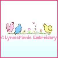 Simple Chickens Applique Machine Embroidery Design 4x4 5x7 6x10 7x11