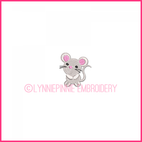 Tiny Mouse and Mouse Topper Mini Embroidery Design Files 