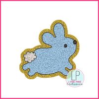 Faux Chenille Bunny 2 HTV Applique Machine Embroidery Design File 4x4 5x7