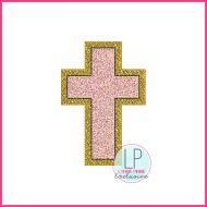 Faux Chenille Simple Cross HTV Applique Machine Embroidery Design File 4x4 5x7