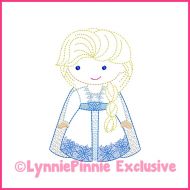 ColorWork New Winter Queen Machine Embroidery Design File 4x4 5x7 6x10