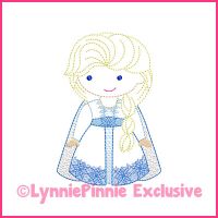 ColorWork New Winter Queen Machine Embroidery Design File 4x4 5x7 6x10