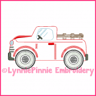 ColorWork Vintage Oldie Truck Embroidery Design 4x4 5x7 6x10 7x11