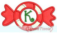 Peppermint Twist Applique Font 4x4 5x7