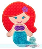 Princess 1 - Mermaid Applique 4x4 5x7 6x10 7x11 SVG