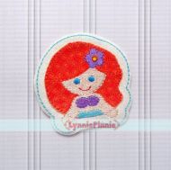 Princess 1 - Mermaid Felt Clippie Design 4x4