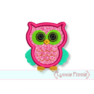 Small Owl Applique 4x4