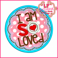 So Loved Circle Applique 4x4 5x7 6x10 7x11