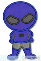 Superhero 1 - Masked Boy Applique 4x4 5x7 6x10 SVG