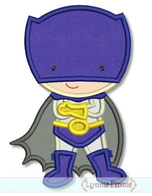 Superhero 2 - Caped Boy Applique 4x4 5x7 6x10 SVG