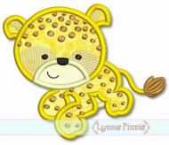 Baby Cheetah Applique 4x4 5x7 6x10 7x11 SVG