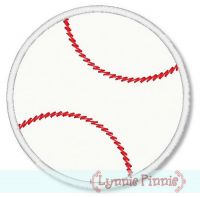 Baseball Applique 4x4 5x7