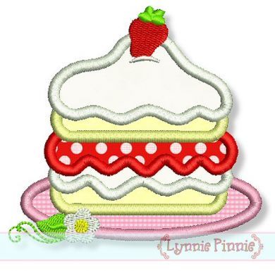 Strawberry Shortcake Applique 4x4 5x7 6x10