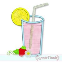Strawberry Lemonade Applique 4x4 5x7 6x10