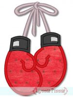 Boxing Gloves Applique 4x4 5x7