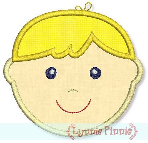 Little Faces - Boy 2 Applique 4x4 5x7 6x10