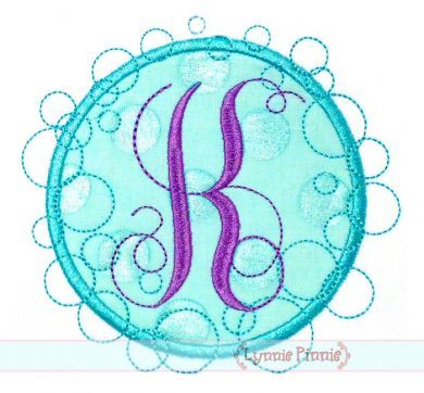 Bubble Frame Applique 4x4 5x7 6x10 7x11 SVG