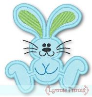 Applique Hopping Bunny 4x4 & 5x7