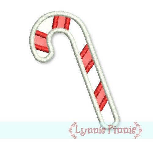 Candy Cane Applique 4x4 5x7