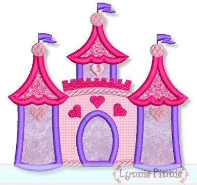 Castle 2 Applique 4x4 5x7 6x10 7x11