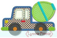 Cement Mixer Truck Applique 4x4 5x7