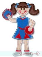 Cheerleader Applique 4x4 5x7 6x10