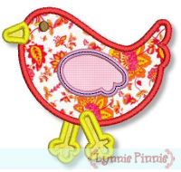 Chicken Applique 4x4 5x7 6x10