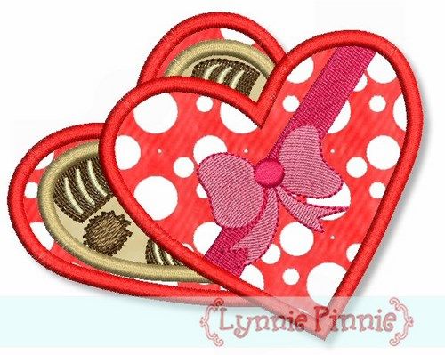 Box of Chocolates Applique 4x4 5x7