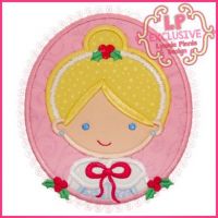 Christmas Princess Cameo 2 4x4 5x7 6x10 SVG2